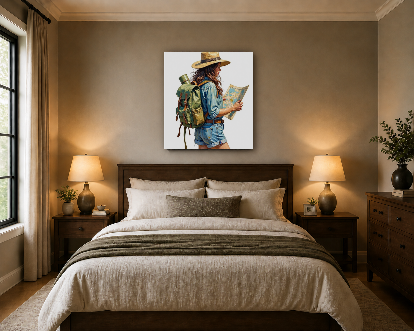 Canvas wall art mockup 4