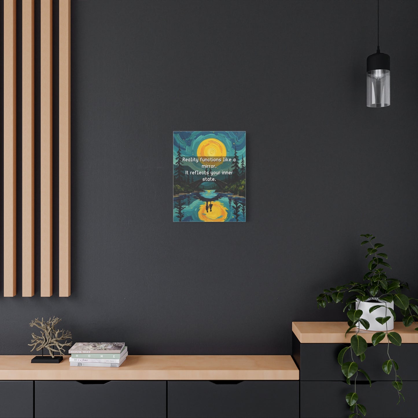 Canvas Print —Inner state shapes reflected reality— Wall Art Oil Painting