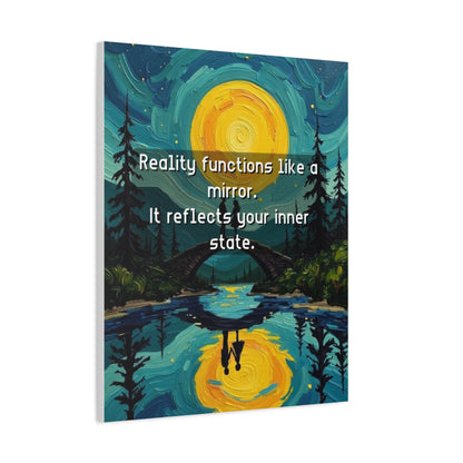 Canvas Print —Inner state shapes reflected reality— Wall Art Oil Painting