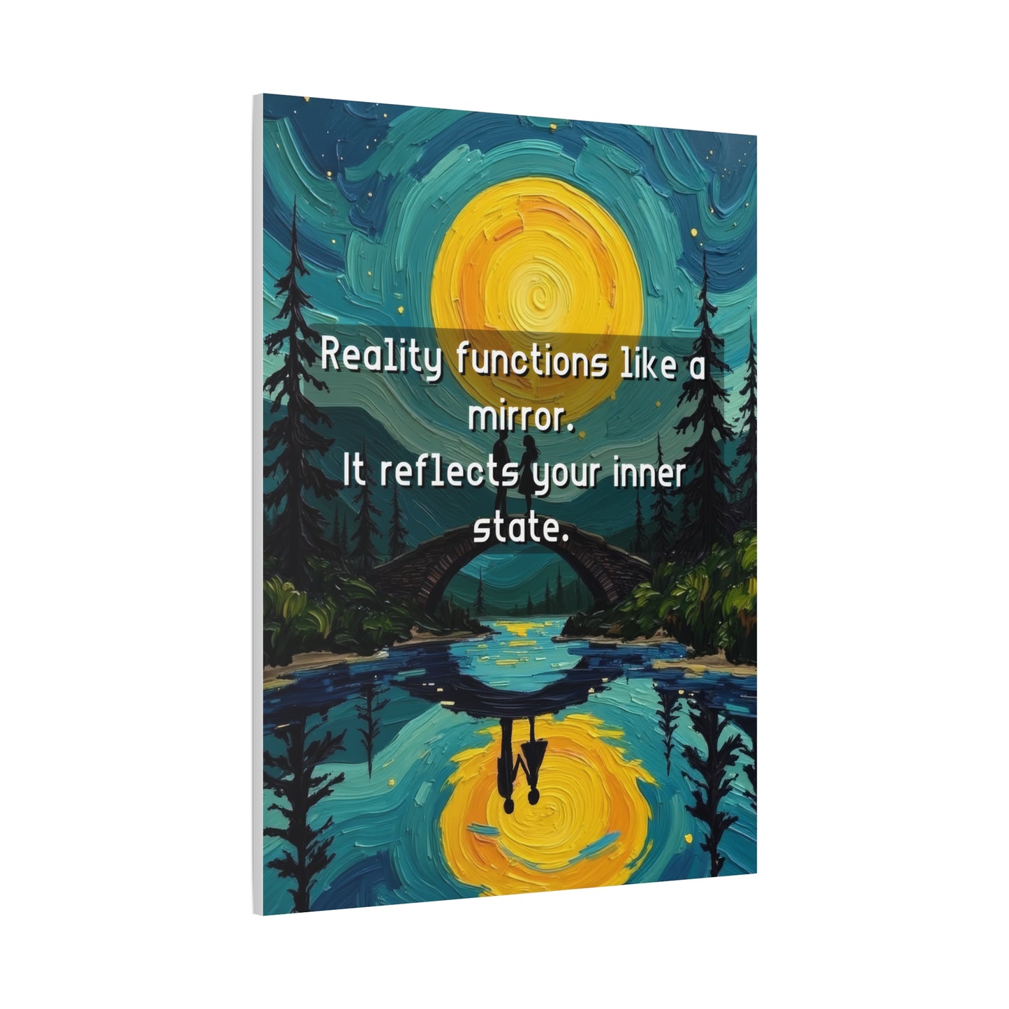 Canvas Print —Inner state shapes reflected reality— Wall Art Oil Painting