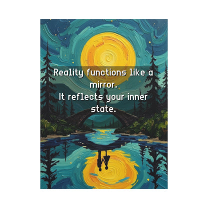 Canvas Print —Inner state shapes reflected reality— Wall Art Oil Painting