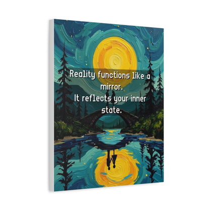 Canvas Print —Inner state shapes reflected reality— Wall Art Oil Painting