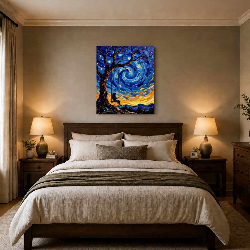 Canvas wall art mockup 4