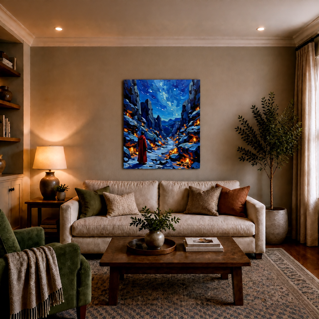 Canvas wall art mockup 3