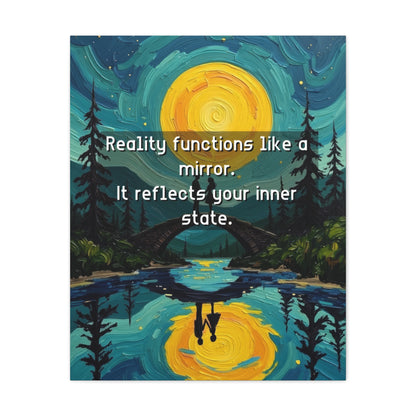 Canvas Print —Inner state shapes reflected reality— Wall Art Oil Painting