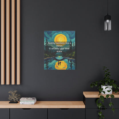 Canvas Print —Inner state shapes reflected reality— Wall Art Oil Painting