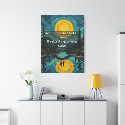 Canvas Print —Inner state shapes reflected reality— Wall Art Oil Painting