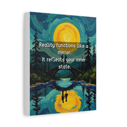 Canvas Print —Inner state shapes reflected reality— Wall Art Oil Painting