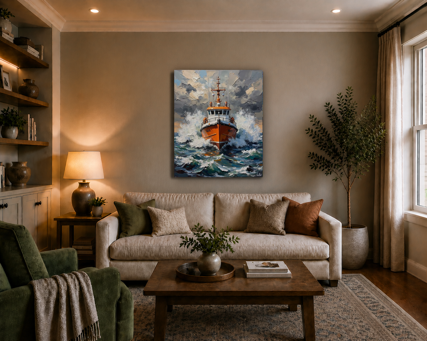 Canvas wall art mockup 3