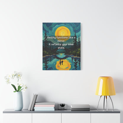 Canvas Print —Inner state shapes reflected reality— Wall Art Oil Painting