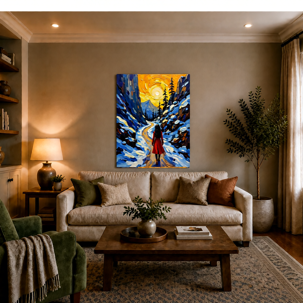 Canvas wall art mockup 3