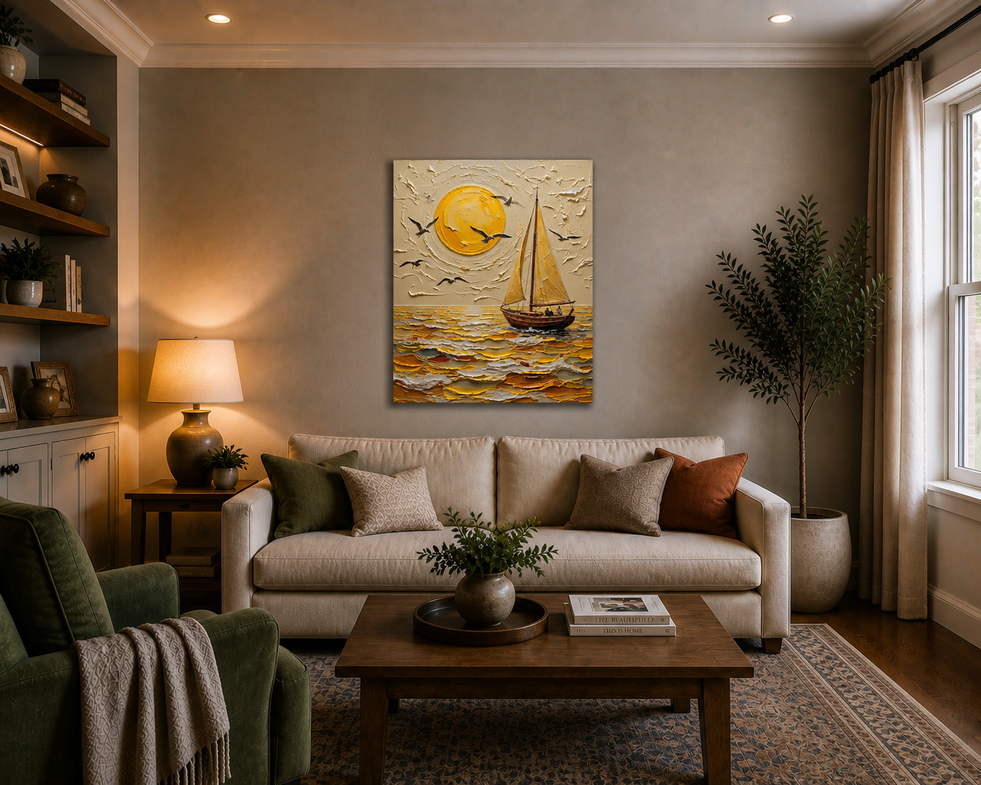Canvas wall art mockup 3