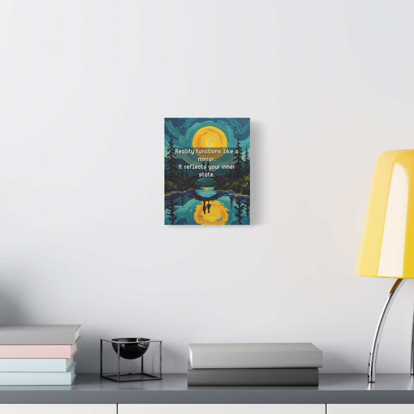 Canvas Print —Inner state shapes reflected reality— Wall Art Oil Painting