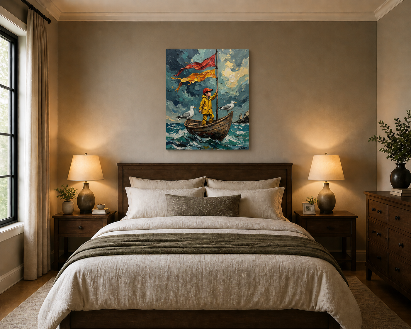 Canvas wall art mockup 4