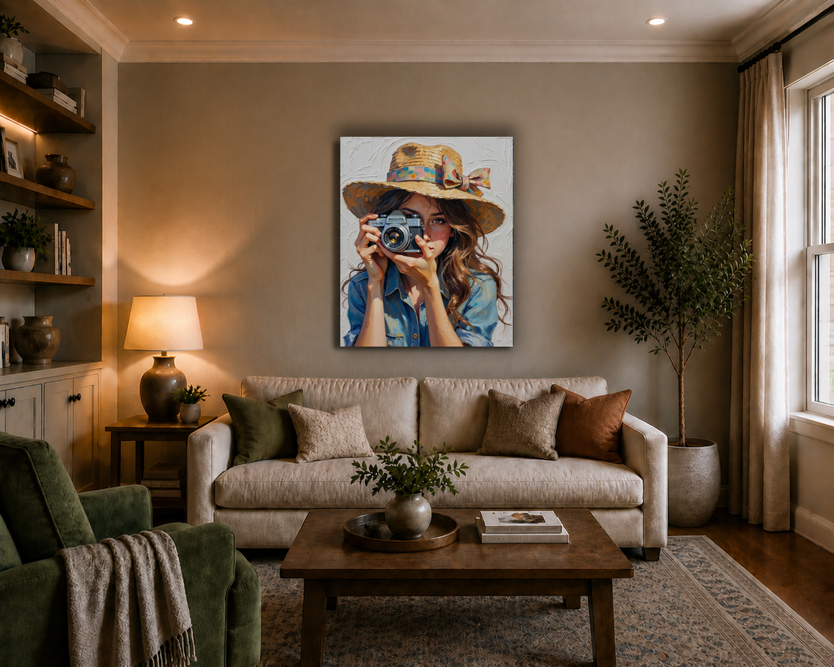 Canvas wall art mockup 3
