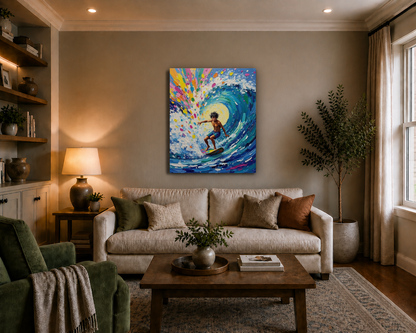 Canvas wall art mockup 3