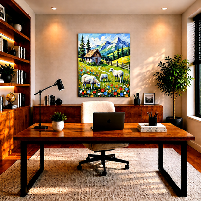 Canvas wall art mockup 2
