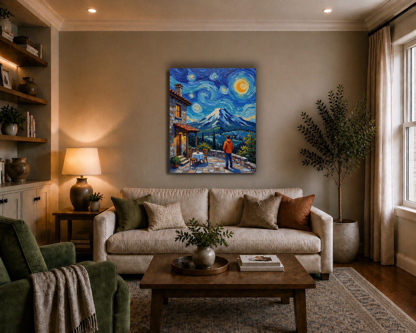 Canvas wall art mockup 3