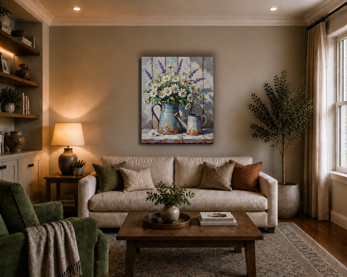 Canvas wall art mockup 3