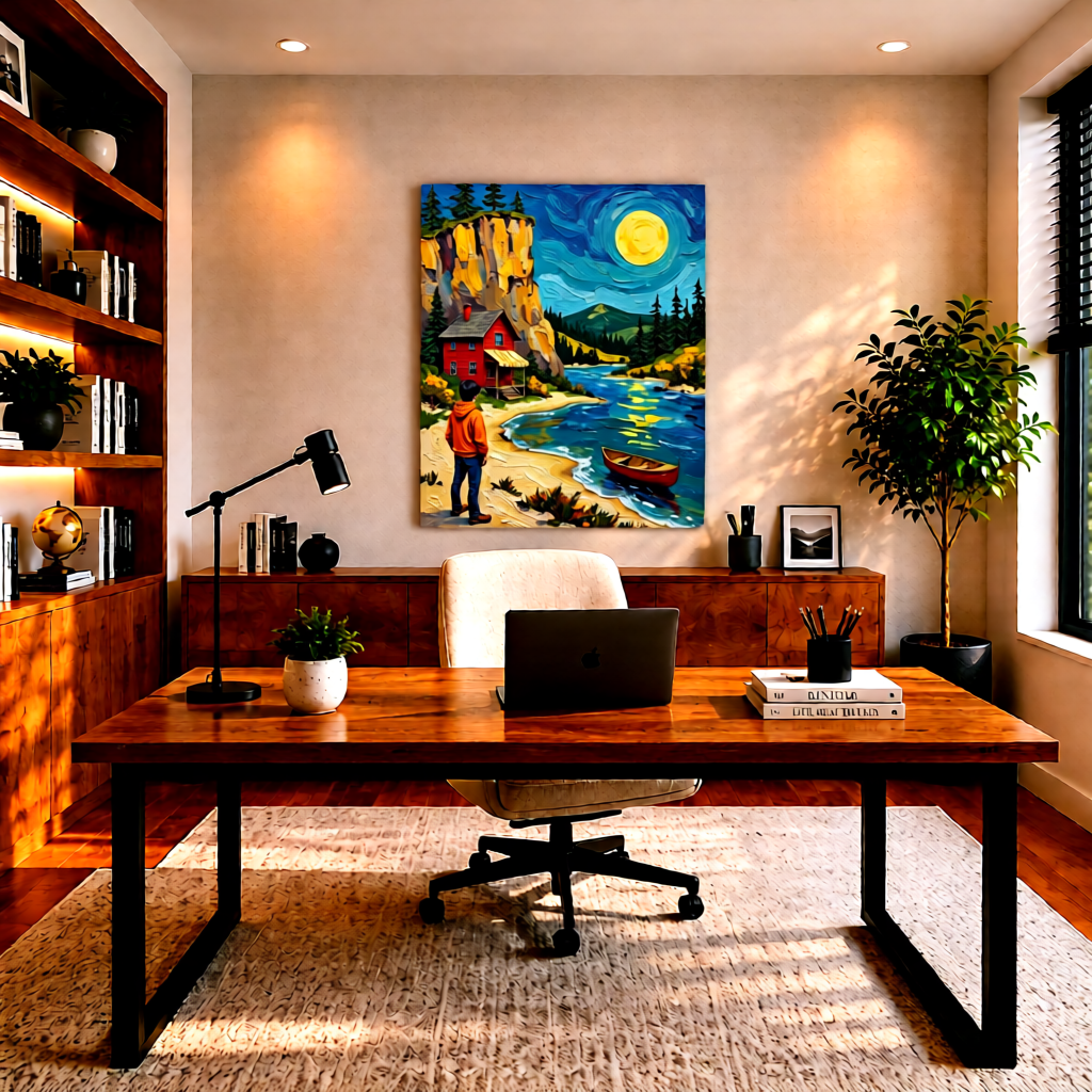Canvas wall art mockup 2