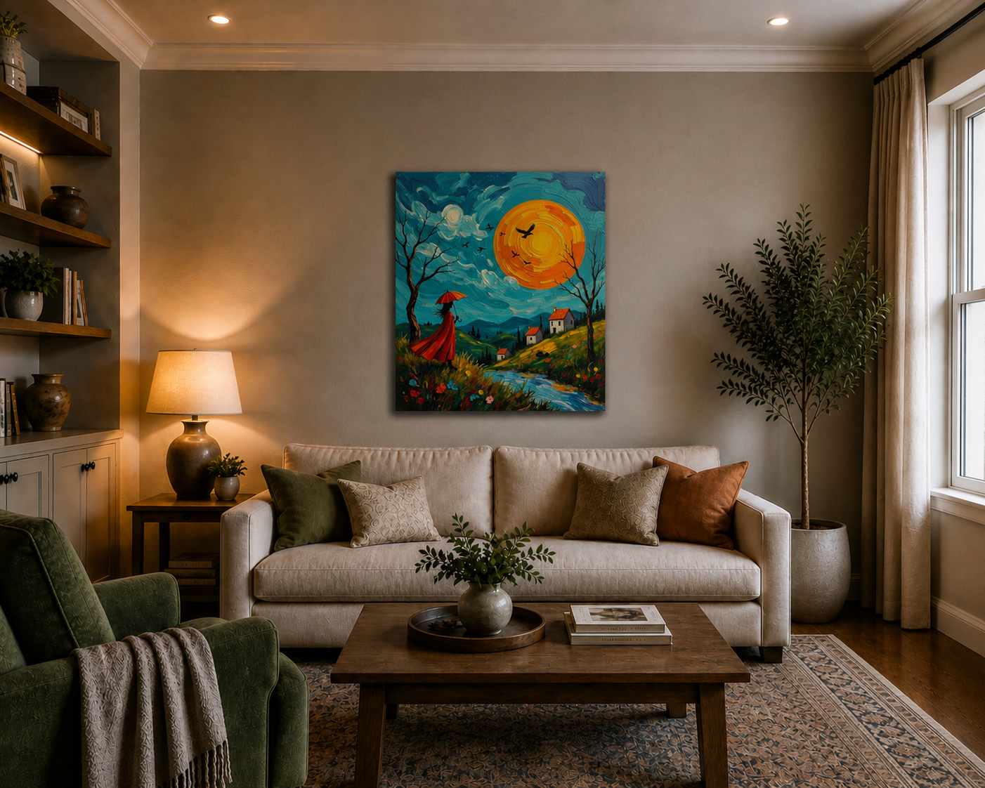 Canvas wall art mockup 3