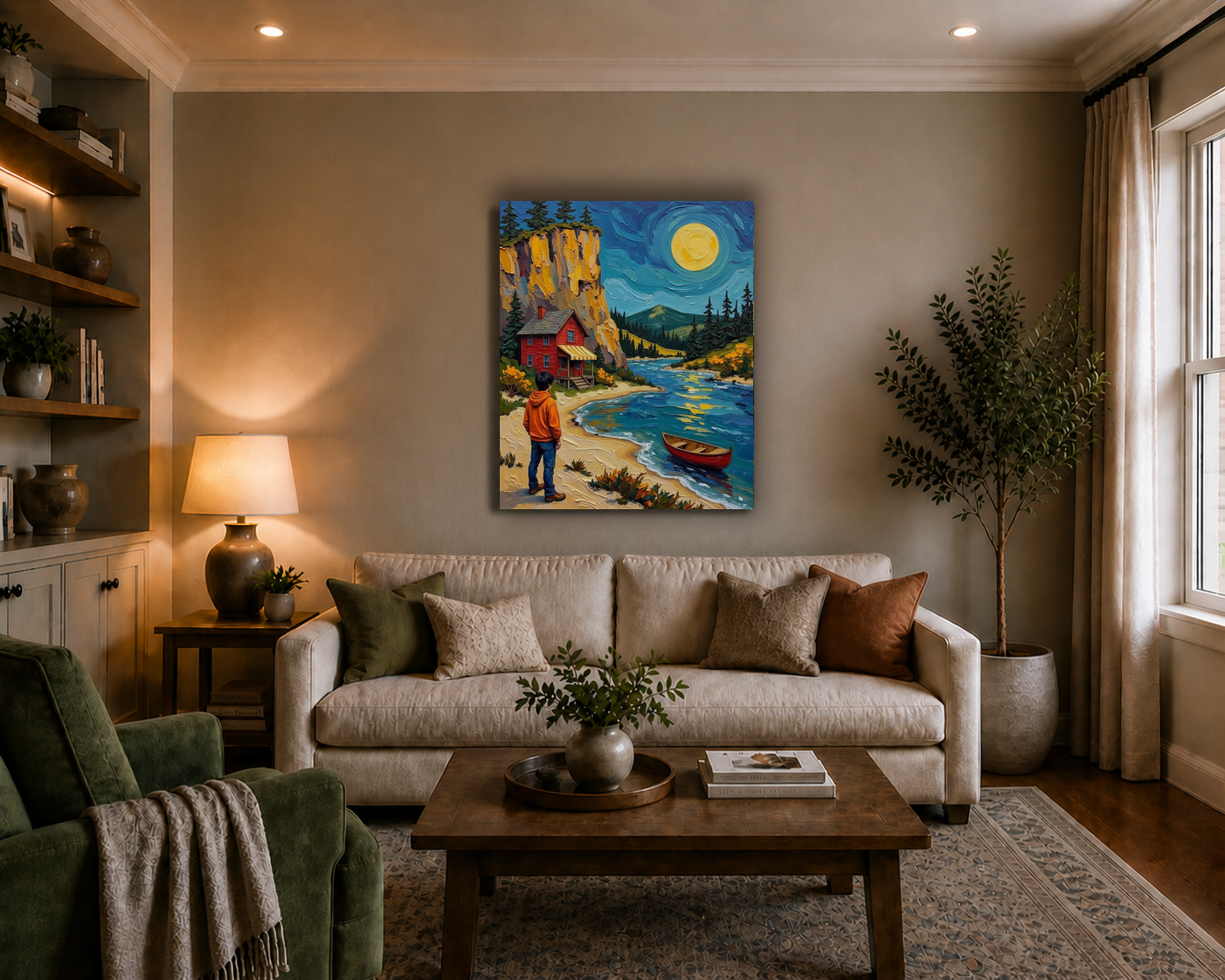 Canvas wall art mockup 3