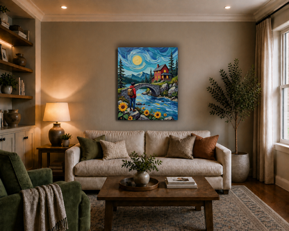 Canvas wall art mockup 3