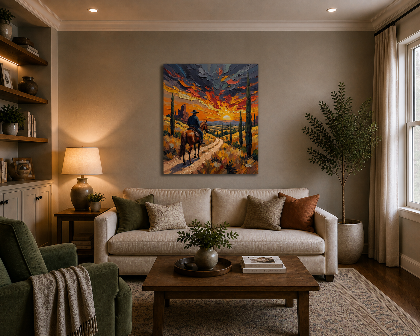 Canvas wall art mockup 3