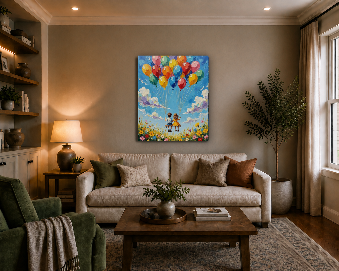Canvas wall art mockup 3