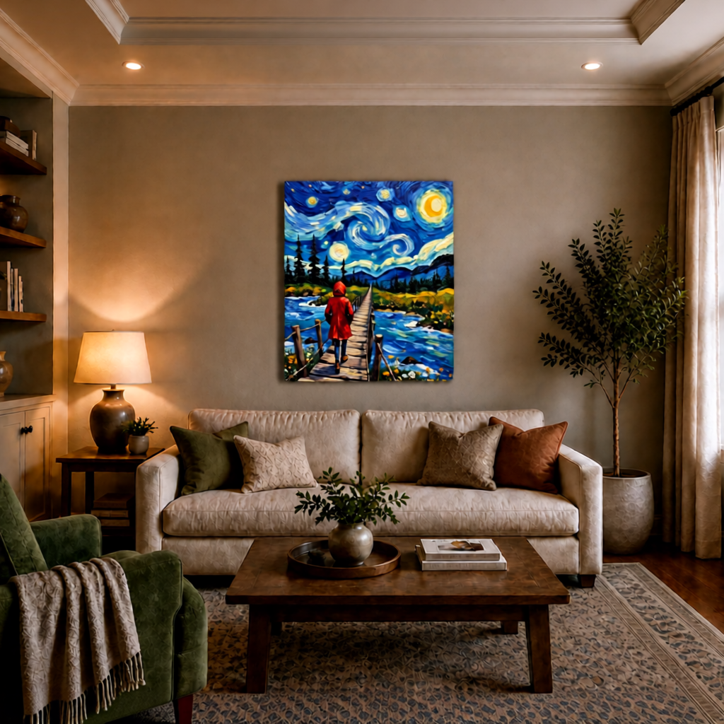 Canvas wall art mockup 3