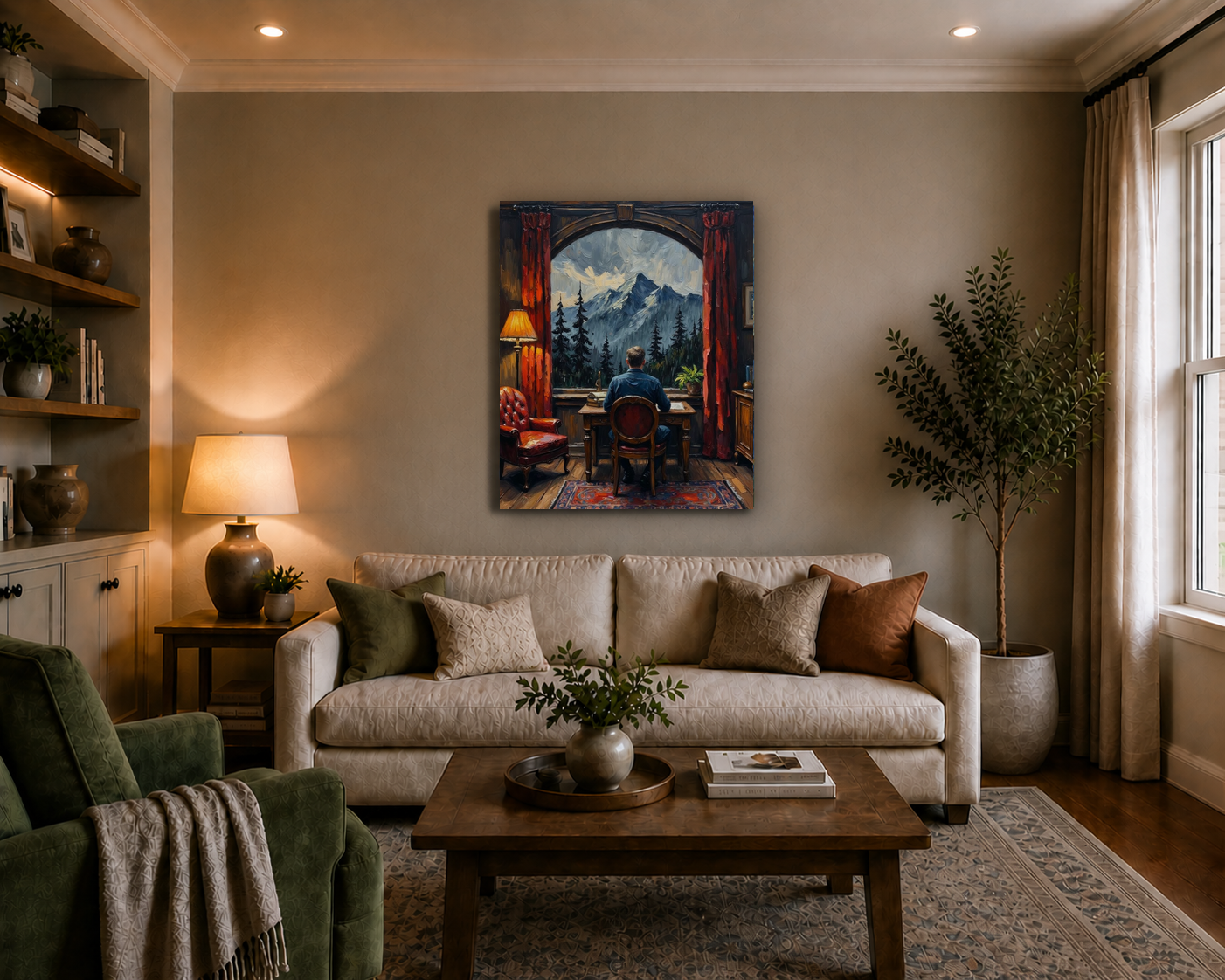 Canvas wall art mockup 3
