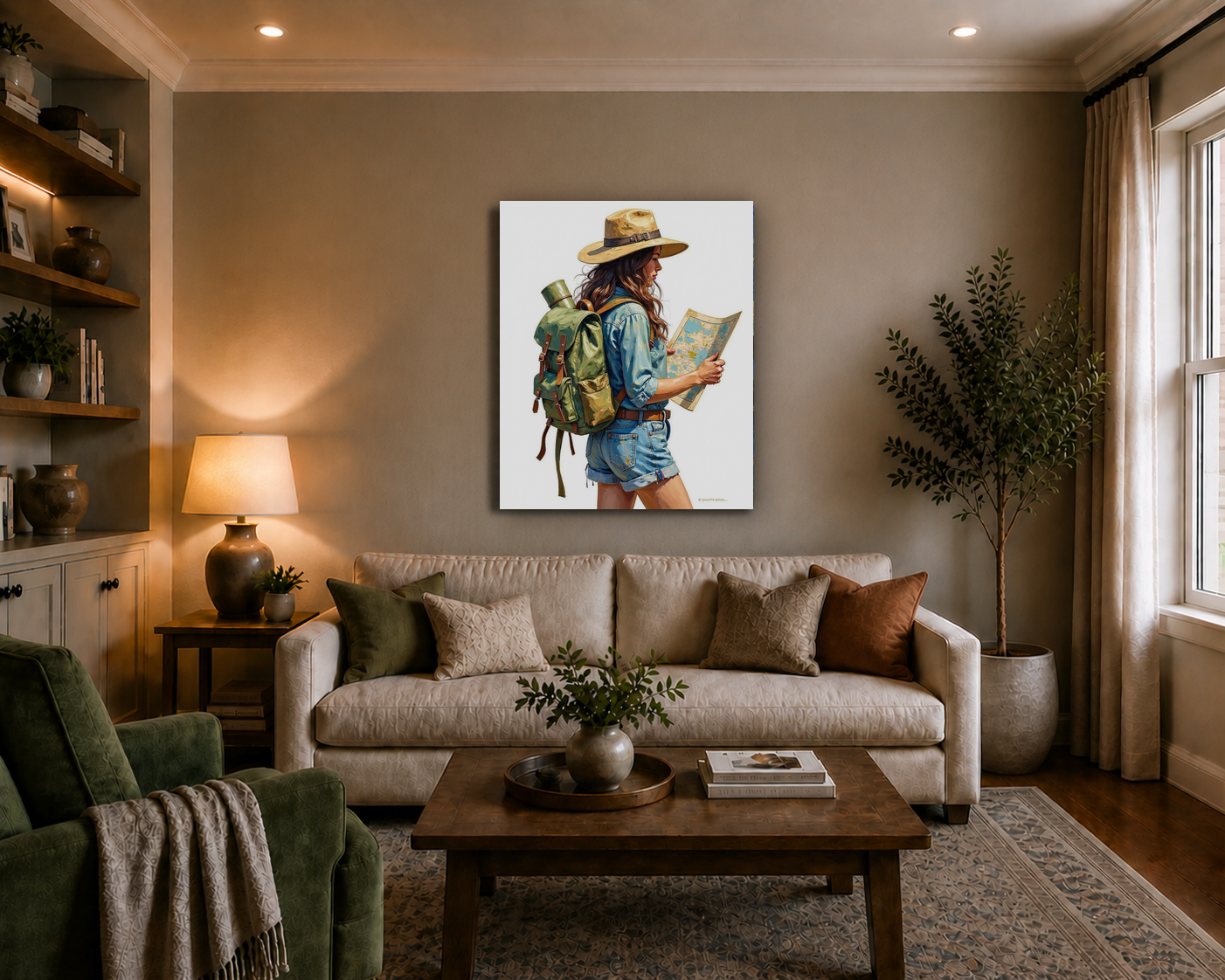 Canvas wall art mockup 3
