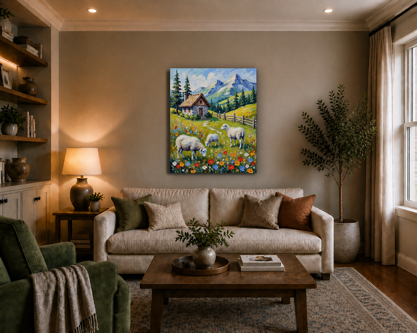 Canvas wall art mockup 3