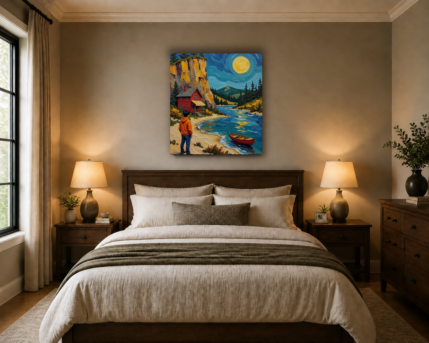 Canvas wall art mockup 4