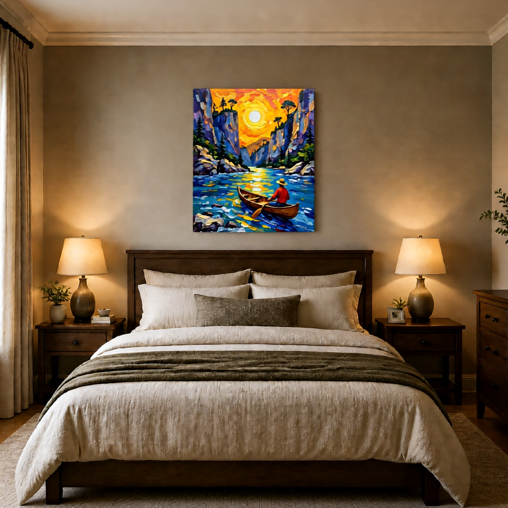 Canvas wall art mockup 4