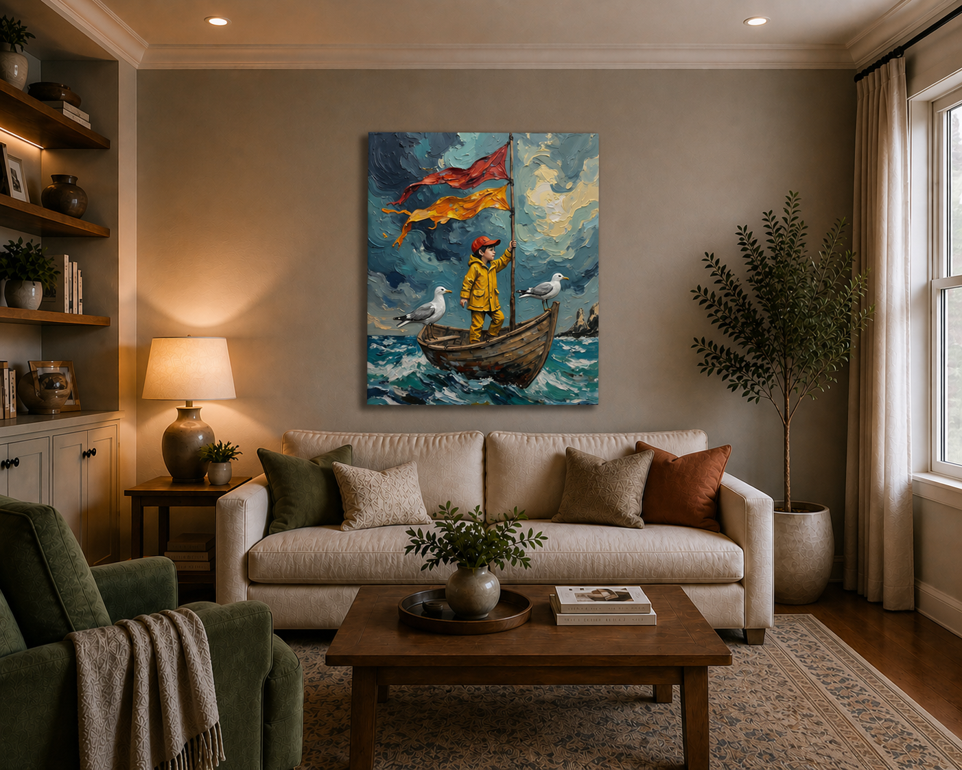 Canvas wall art mockup 3