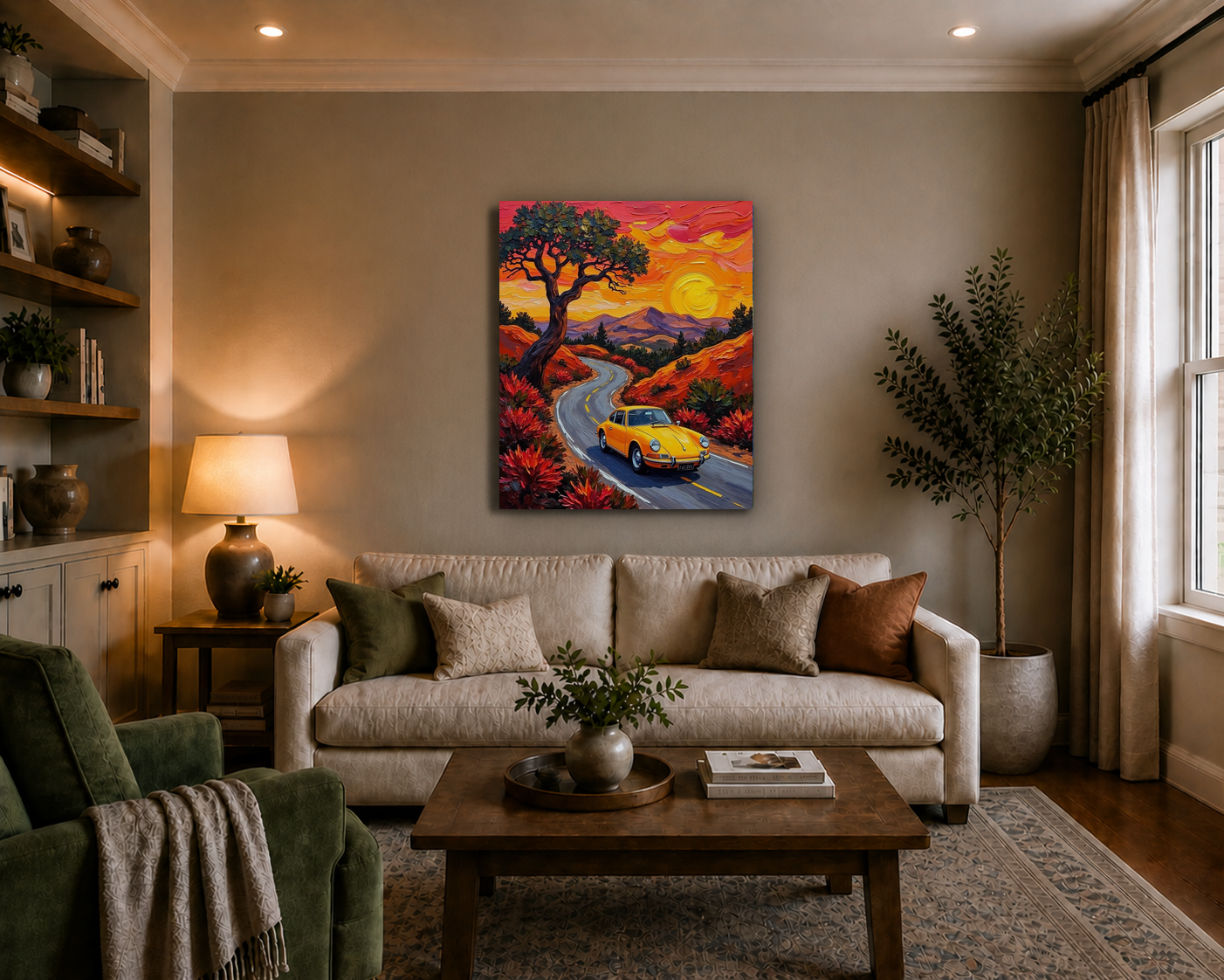 Canvas wall art mockup 3
