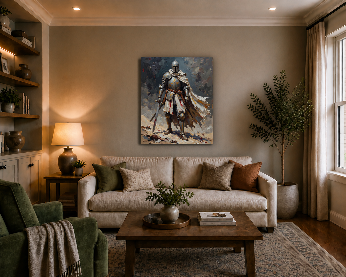 Canvas wall art mockup 3
