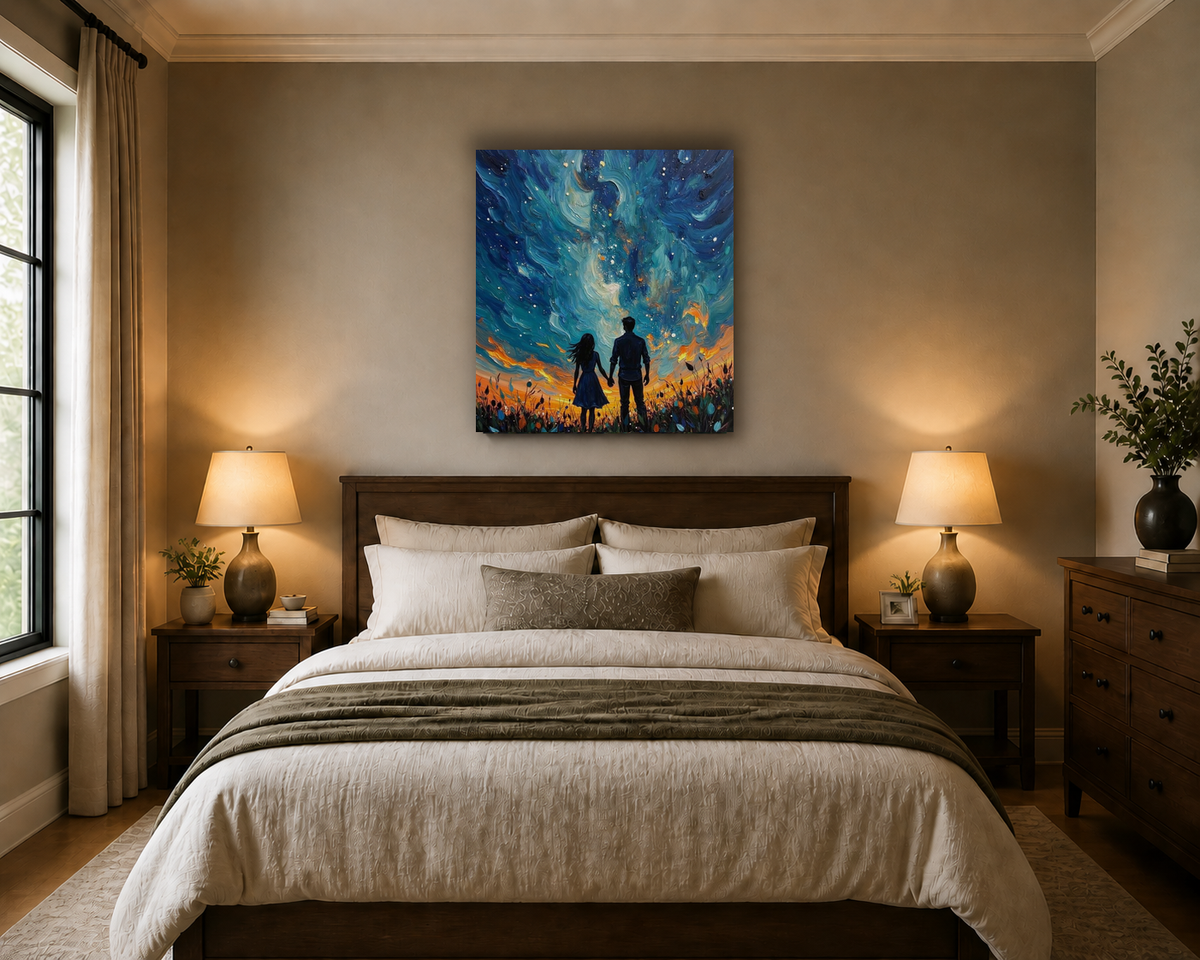 Canvas wall art mockup 4