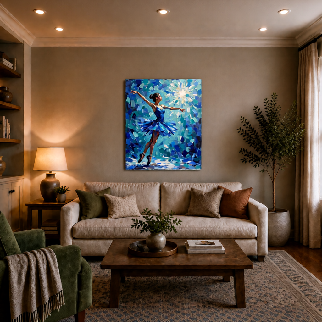 Canvas wall art mockup 3