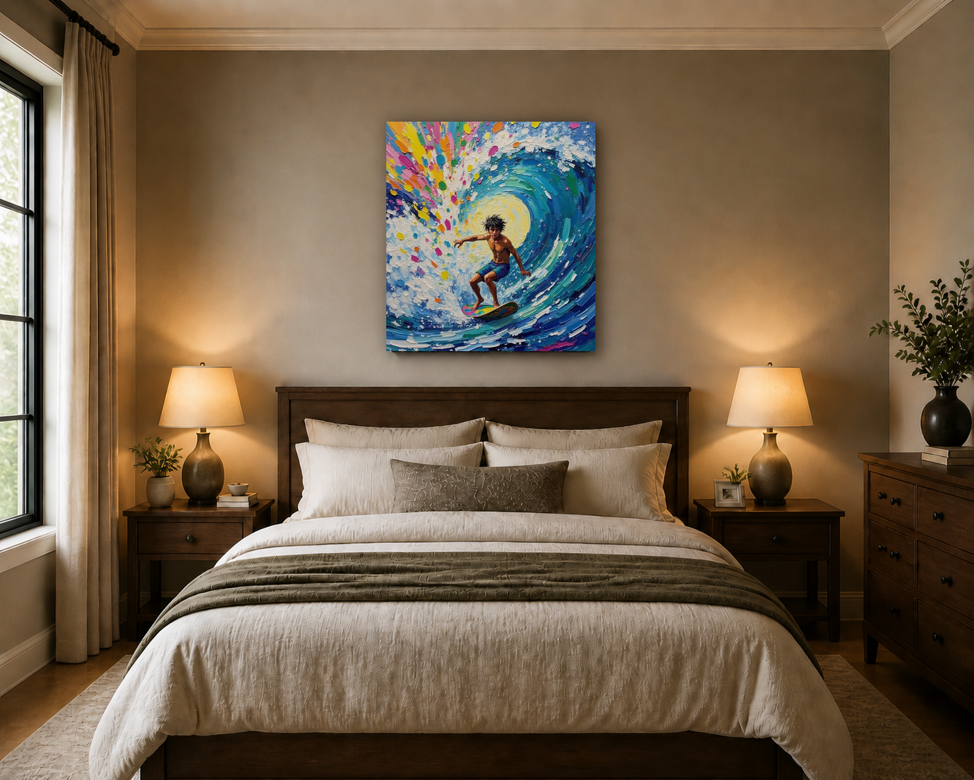 Canvas wall art mockup 4