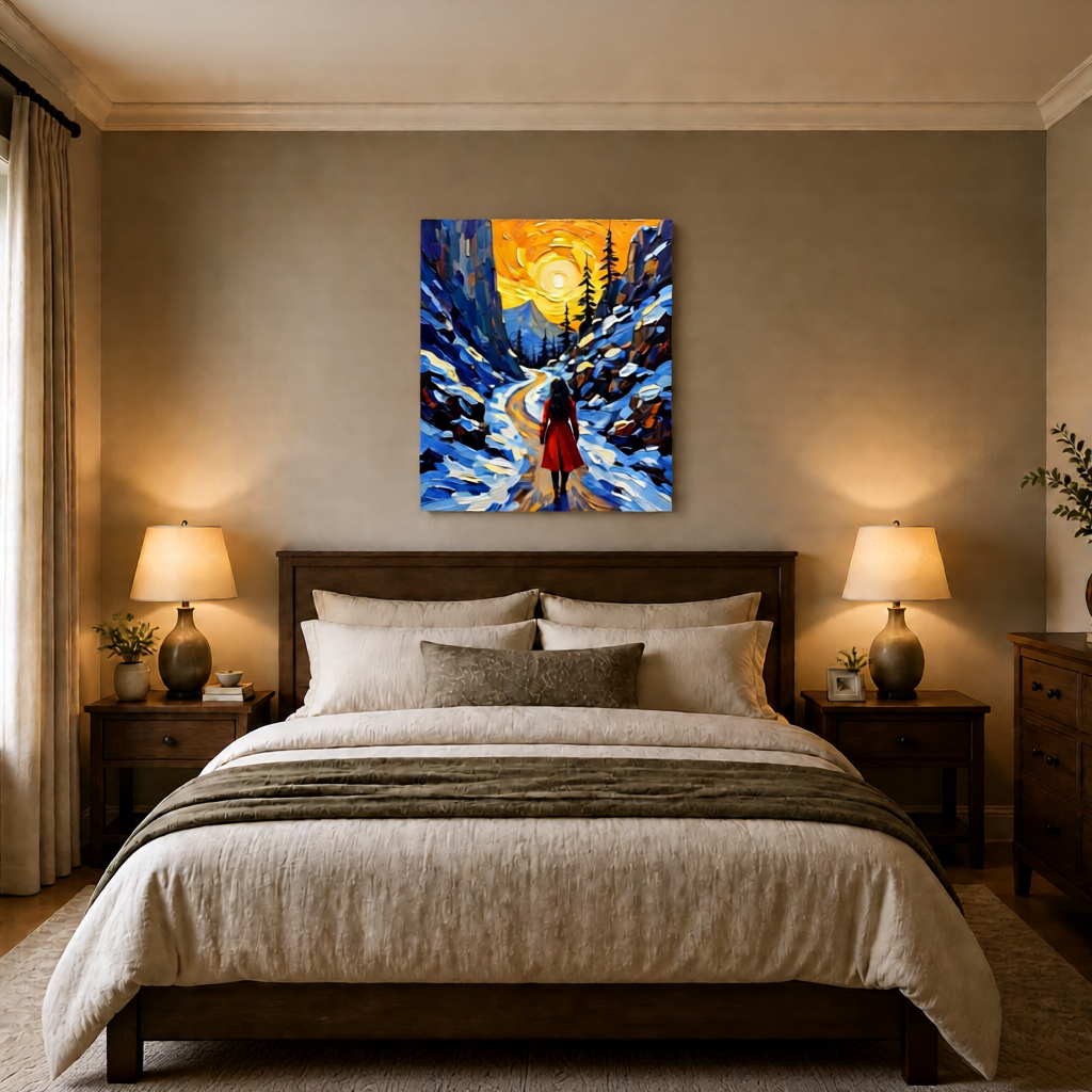 Canvas wall art mockup 4