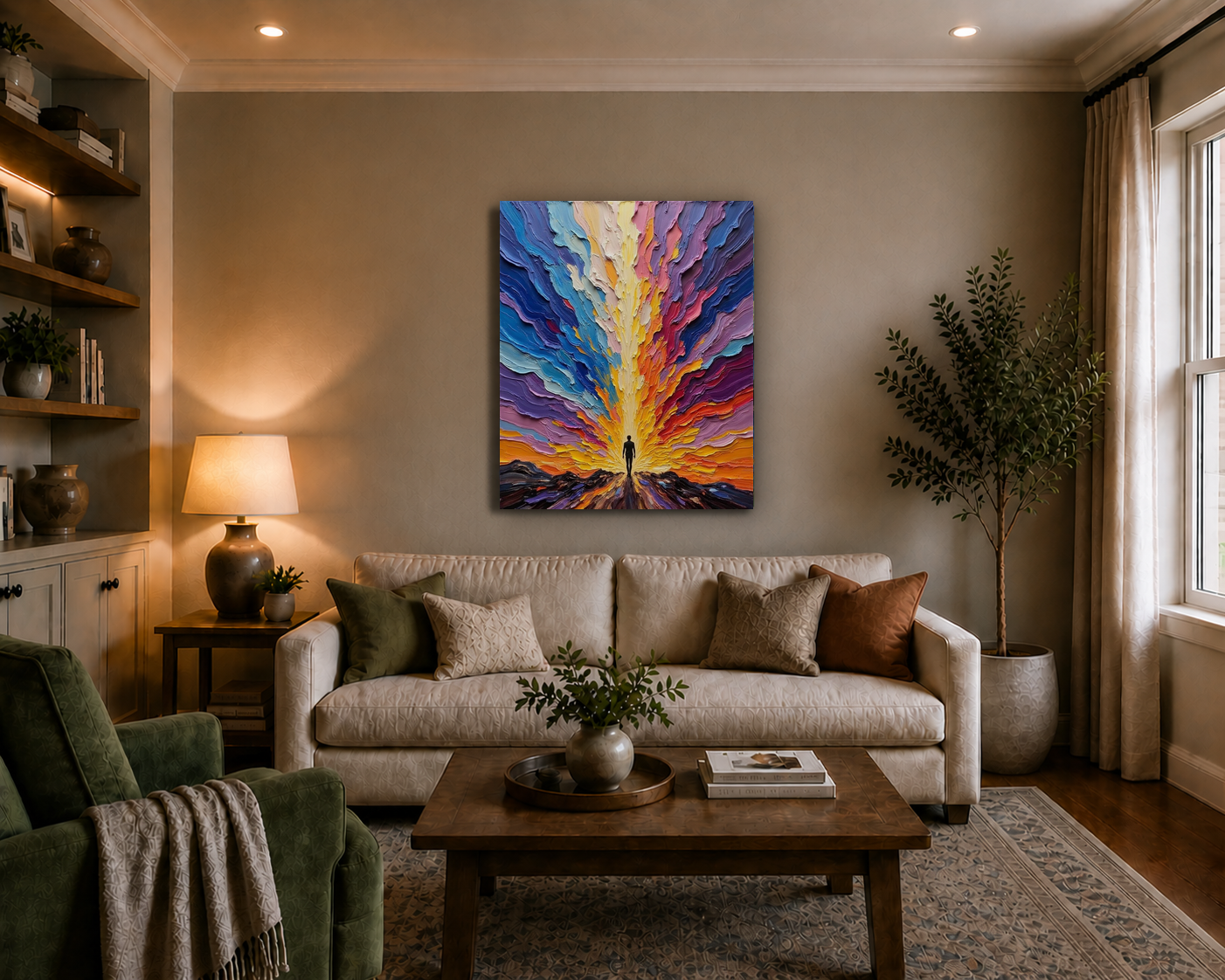 Canvas wall art mockup 3