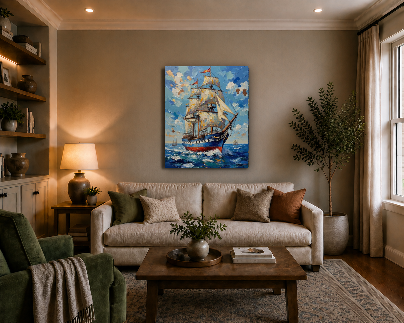Canvas wall art mockup 3