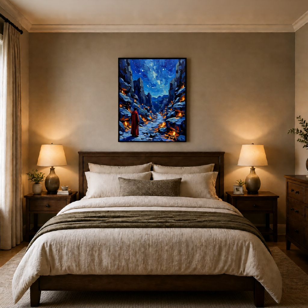 Canvas wall art mockup 4