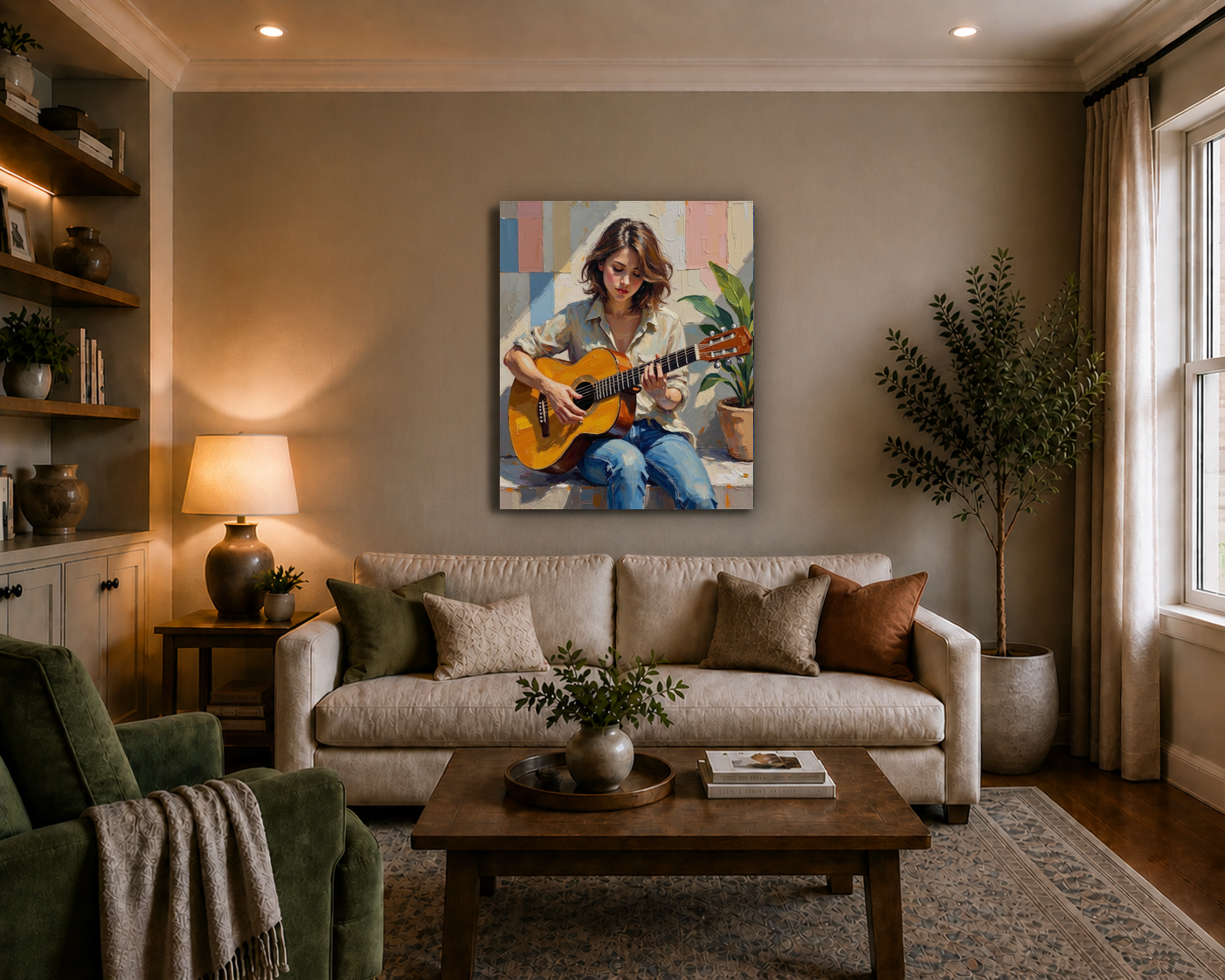 Canvas wall art mockup 3