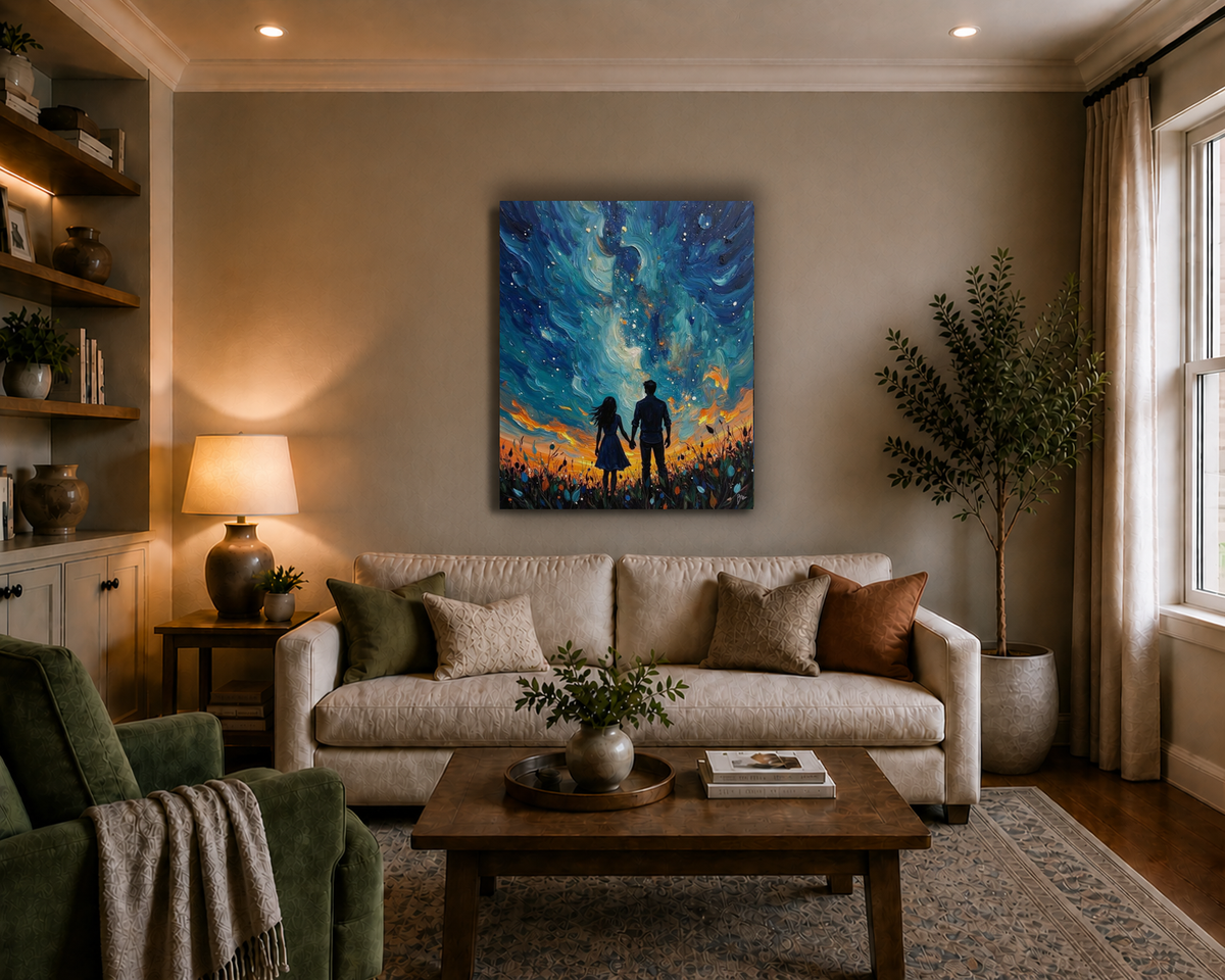 Canvas wall art mockup 3