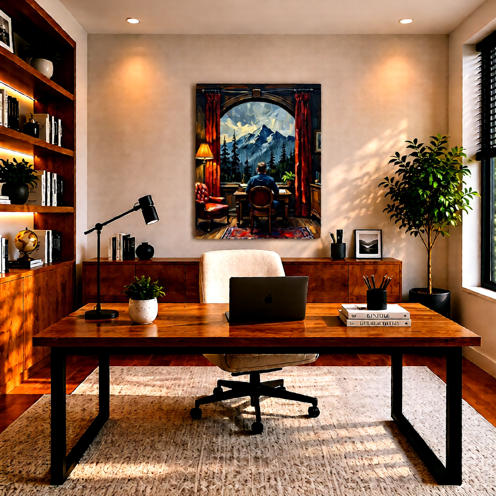 Canvas wall art mockup 2