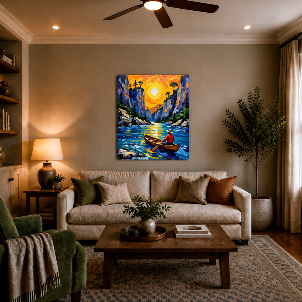 Canvas wall art mockup 3
