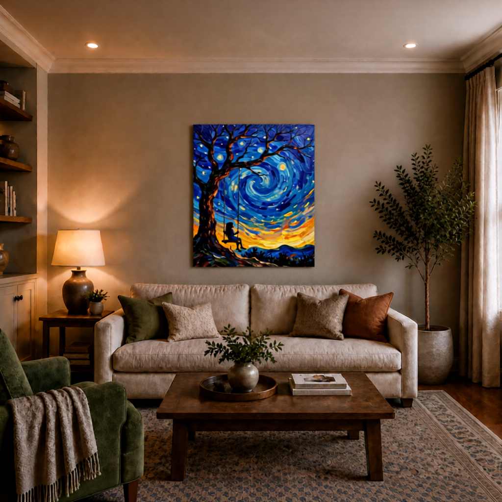 Canvas wall art mockup 3